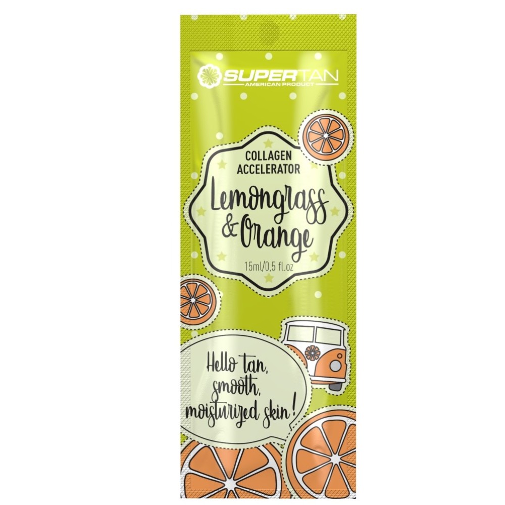 SUPERTAN Lemongrass & Orange - Solārija krēms bez bronzeriem, 15ml