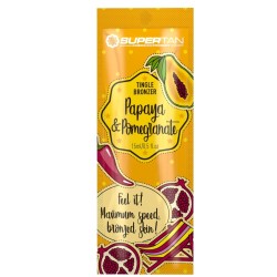 SUPERTAN Papaya & Pomegranate - Solārija krēms ar karsējošo/tingle efektu, 15ml