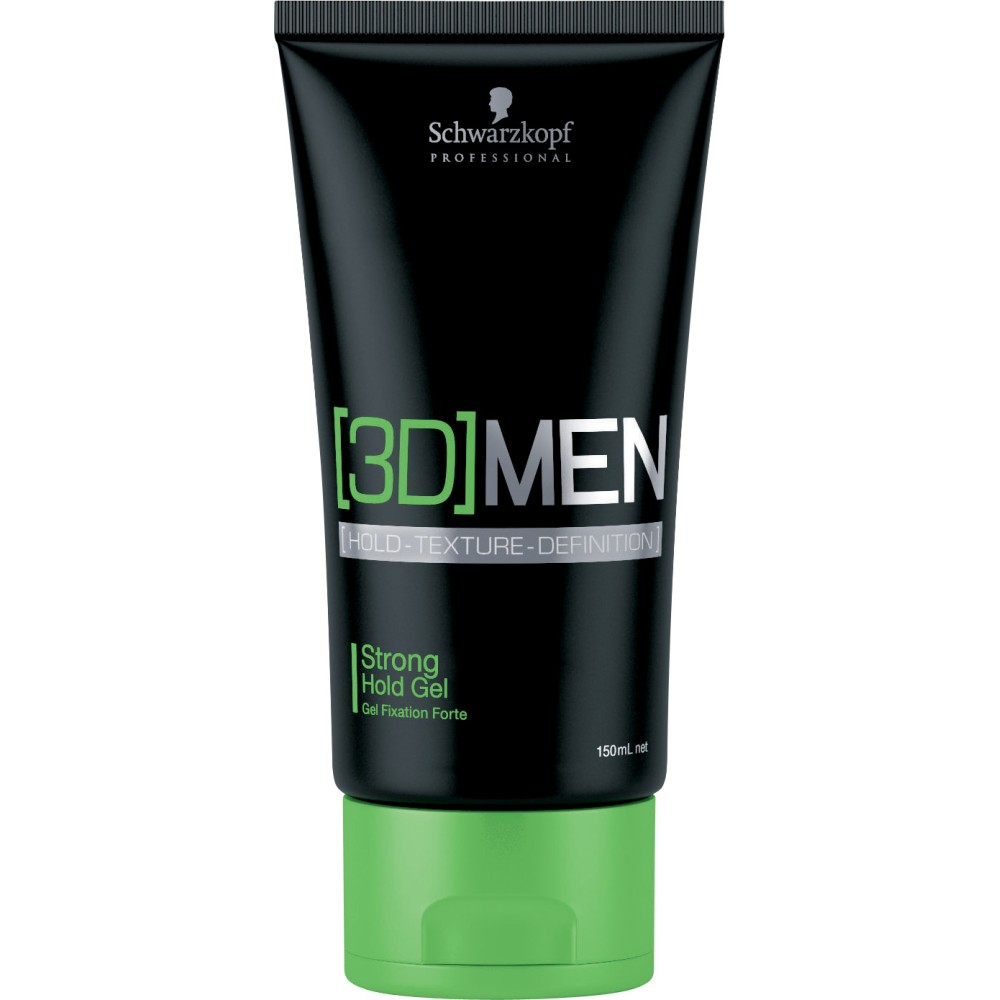 Schwarzkopf Professional 3D Men Strong Hold gel - Гель для волос сильной фиксации, 150ml