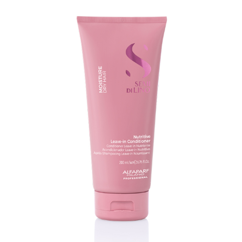 ALFAPARF Milano Semi Di Lino MOISTURE mitrinošs LEAVE-IN Conditioner - Kondicionieris sausiem matiem, 200ml