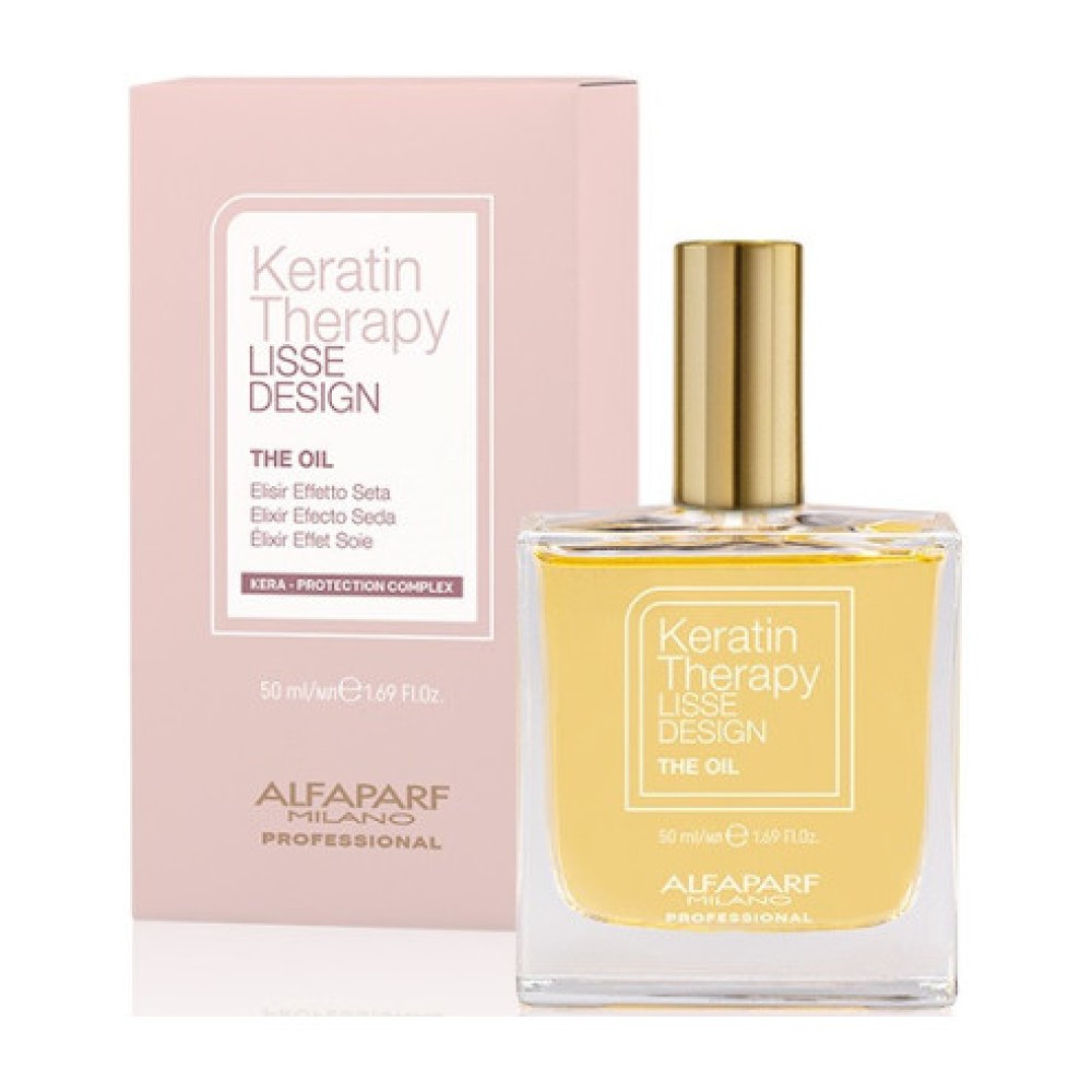 Alfaparf LISSE DESIGN Keratin Therapy Silk-Effect OIL - Кератиновое масло для волос, 50ml