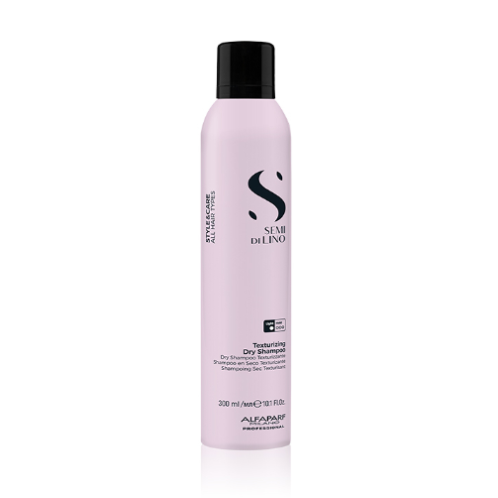 ALFAPARF Milano Semi Di Lino STYLE&CARE Texturizing Dry Shampoo - Tekstūru piešķirošs sausais šampūns ar vieglu fiksāciju, 300ml