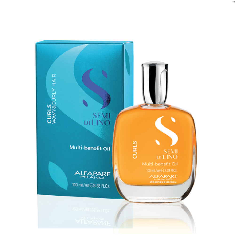 ALFAPARF Milano Semi Di Lino CURLS MULTI-BENEFIT Oil - Eļļa lokainiem un cirtainiem matiem, 100ml