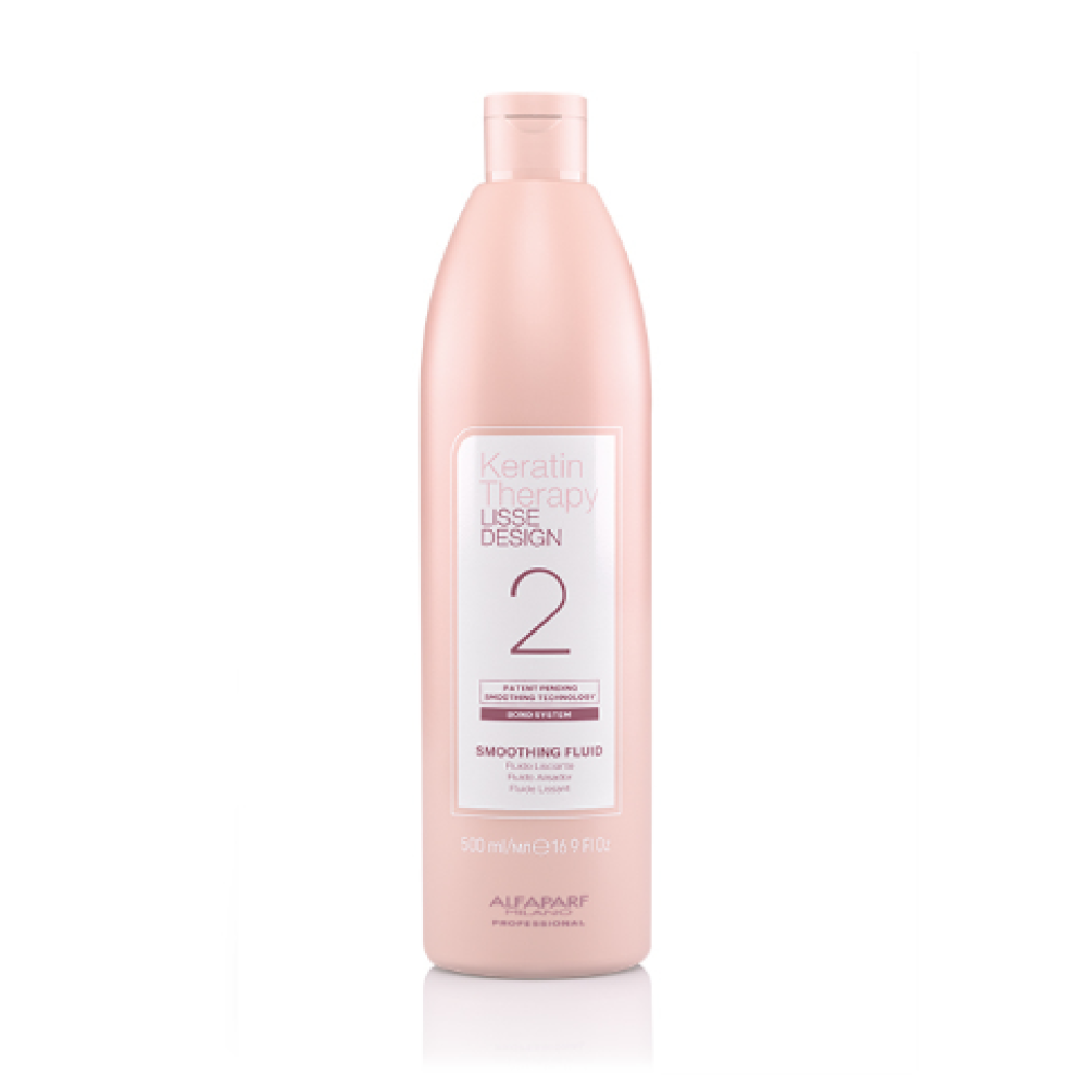 Alfaparf LISSE DESIGN Keratin Therapy SMOOTHING FLUID Nr.2 - Nogludinošs fluīds matu taisnošanai, 500ml