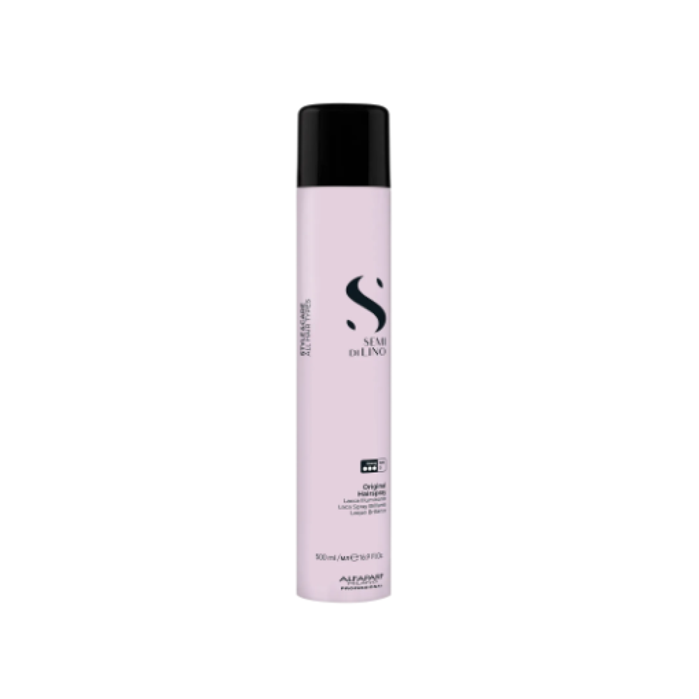 Alfaparf Semi Di Lino Style & Care Original Hairspray - Лак для волос сильной фиксации, 500ml