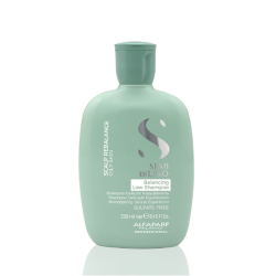 ALFAPARF Milano Semi Di Lino SCALP REBALANCE OILY Skin Shampoo - Līdzsvarojošs šampūns taukainai galvas ādai, 250ml