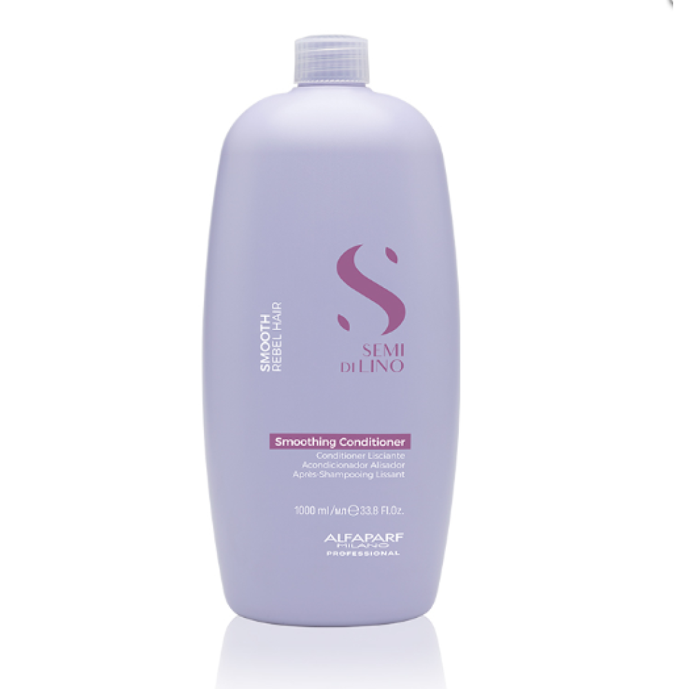 ALFAPARF Milano Semi Di Lino SMOOTH Conditioner - Nogludinošs kondicionieris nepakļāvīgiem matiem, 1000ml