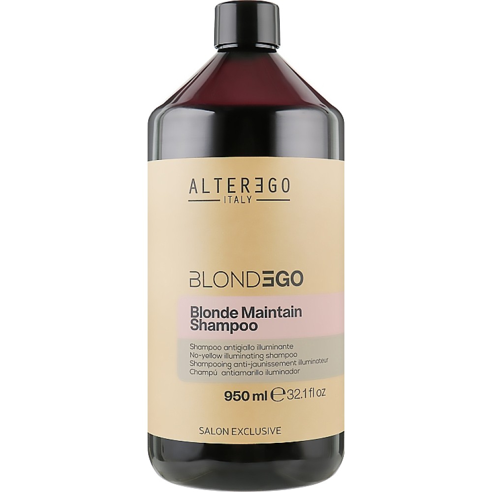 ALTER EGO BlondEgo Blond Maintain Shampoo - Šampūns dzelteno toņu neitralizēšanai, 950ml