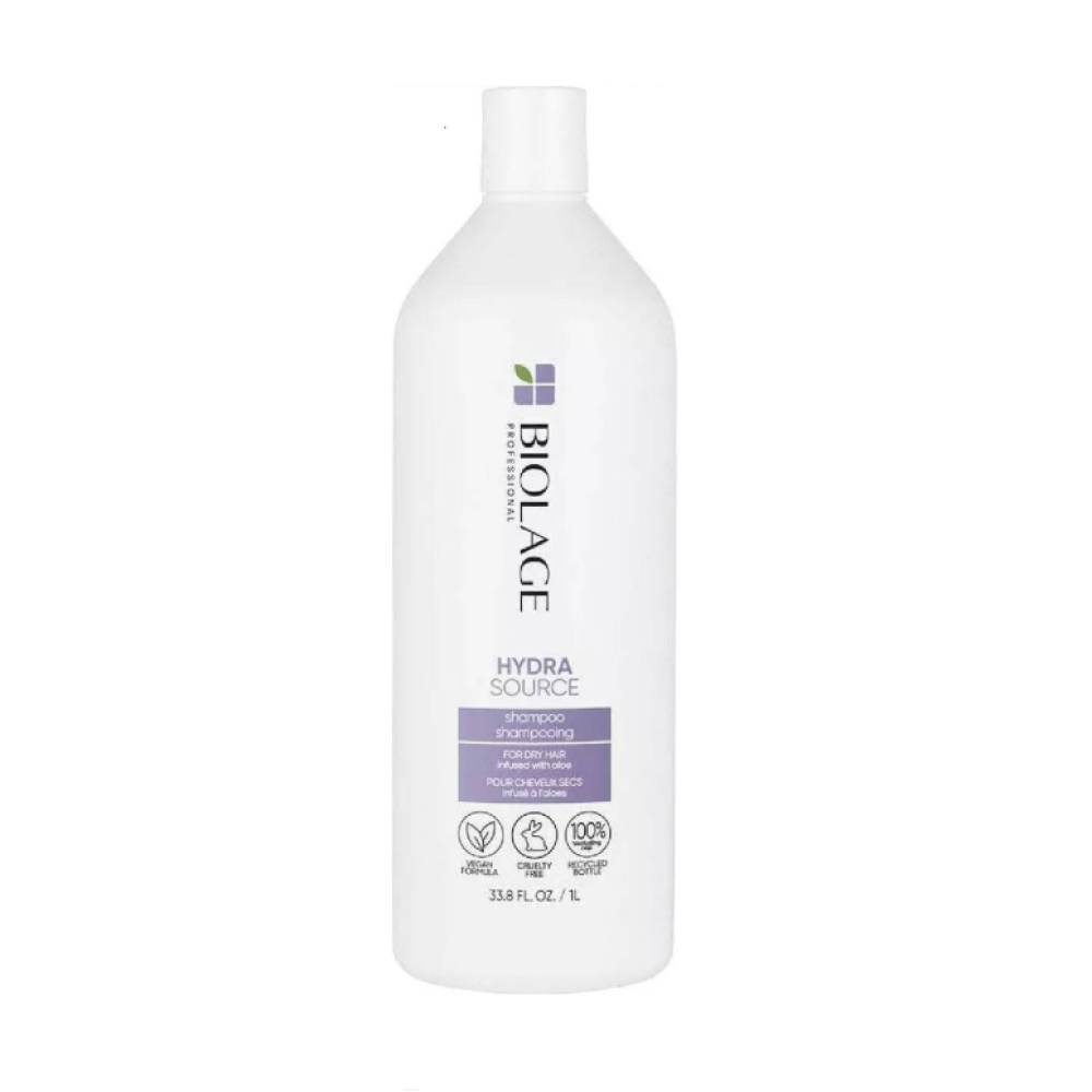 BIOLAGE HYDRASOURCE Shampoo - Mitrinošs šampūns sausiem matiem, 1000ml (3474630736450)