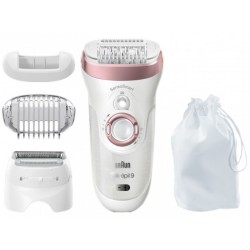 Epilators BRAUN Silk-epil 9, SensoSmart 9720, BALTS/ROZĀ