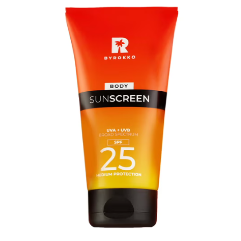 BYROKKO Body Sunscreen SPF 25 - Saules aizsargkrēms ķermenim, 150ml