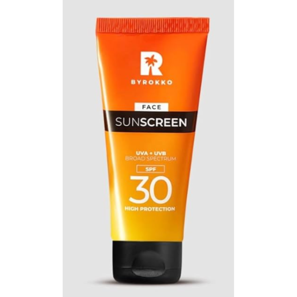 BYROKKO Face Sunscreen SPF 30 - Saules aizsargkrēms sejai, 50ml