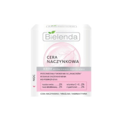 Bielenda CAPILLARY SKIN Face cream strengthening - regenerating - Krēms sejai, stiprinošs, atjaunojošs, jutīgai/kuperozai ādai, nakts, 50ml