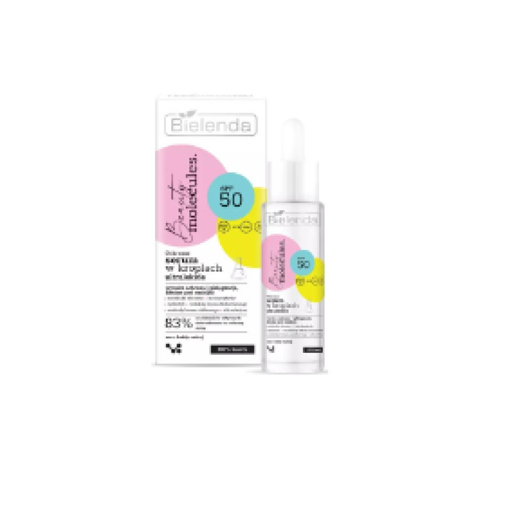 Bielenda BEAUTY MOLECULES Protective ultra light serum - Защитная ультралегкая сыворотка в каплях SPF50, 50ml