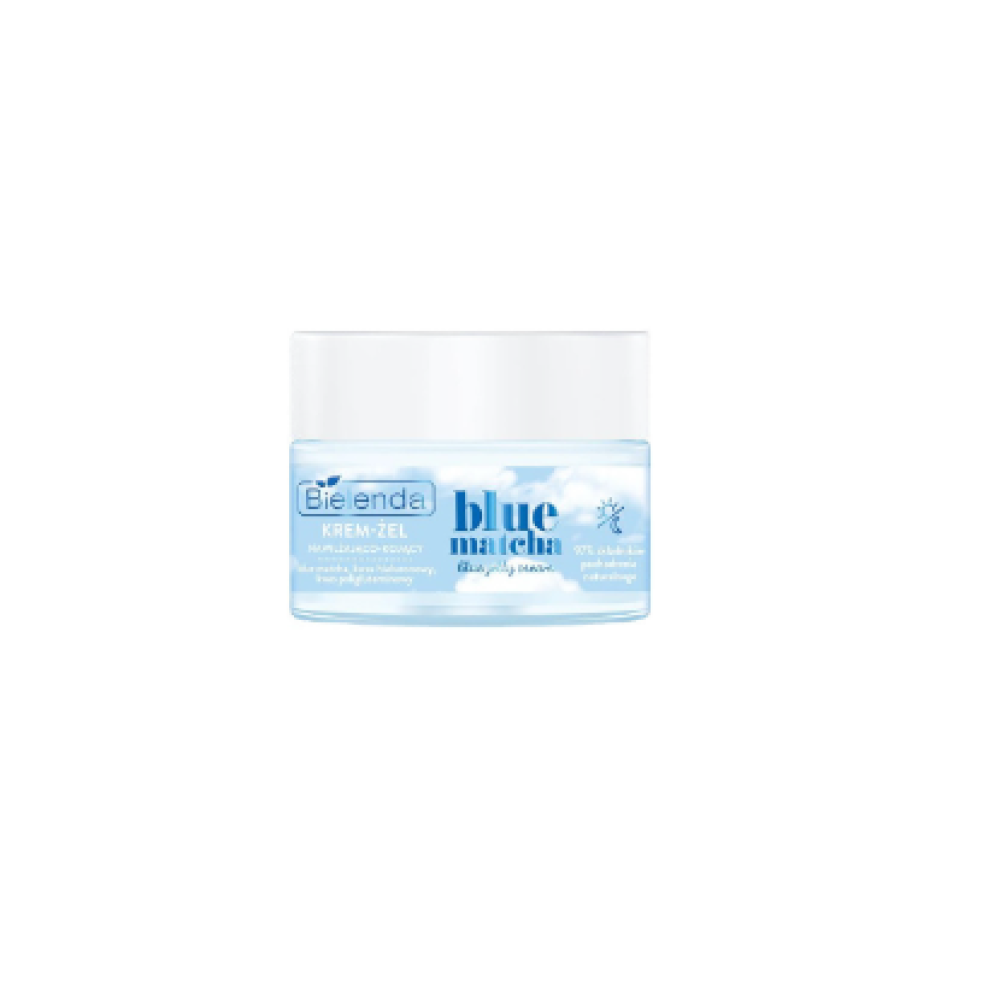 Bielenda BLUE MATCHA Face cream-gel - Gēls, mitrinošs/atjaunojošs/izlīdzinošs, ar hialuronskābi, 50ml