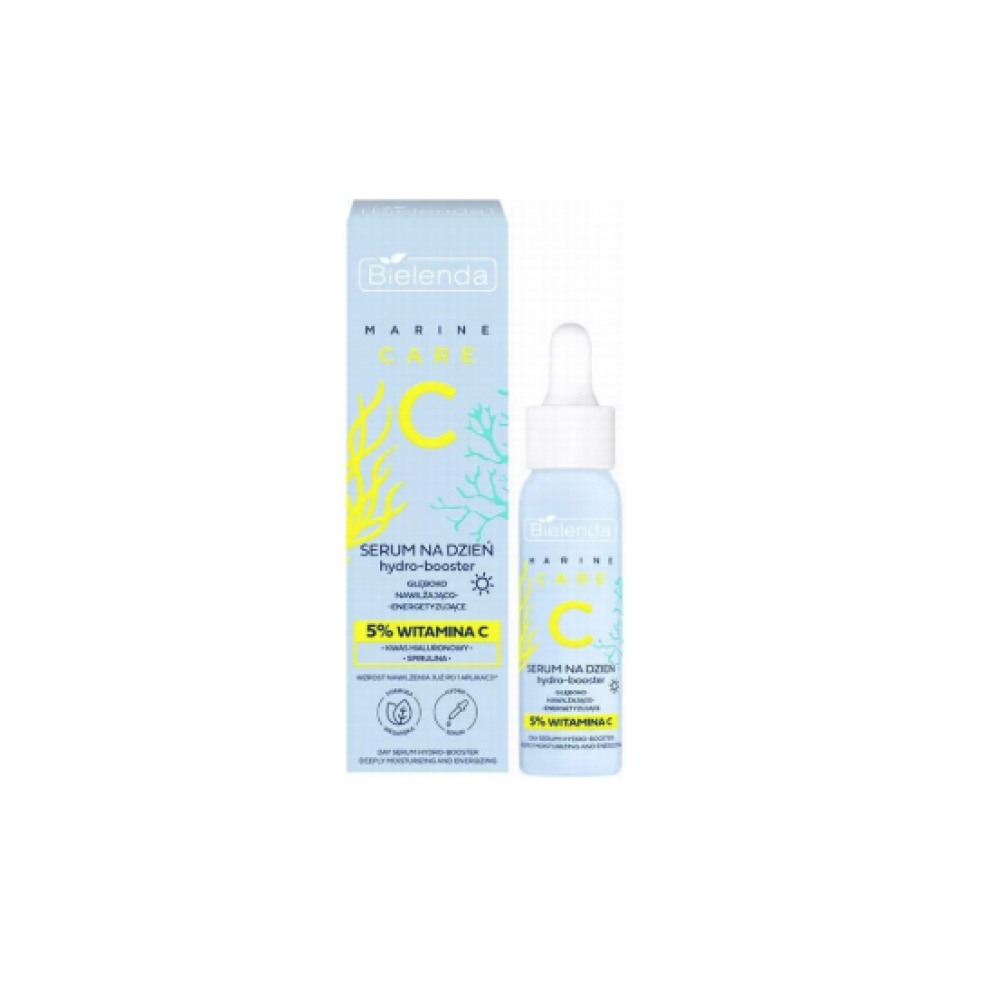 Bielenda C MARINE HYDRO-Booster serum - Serums-būsteris, dziļi mitrinošs - enerģizējošs, dienas, 30ml (196924)