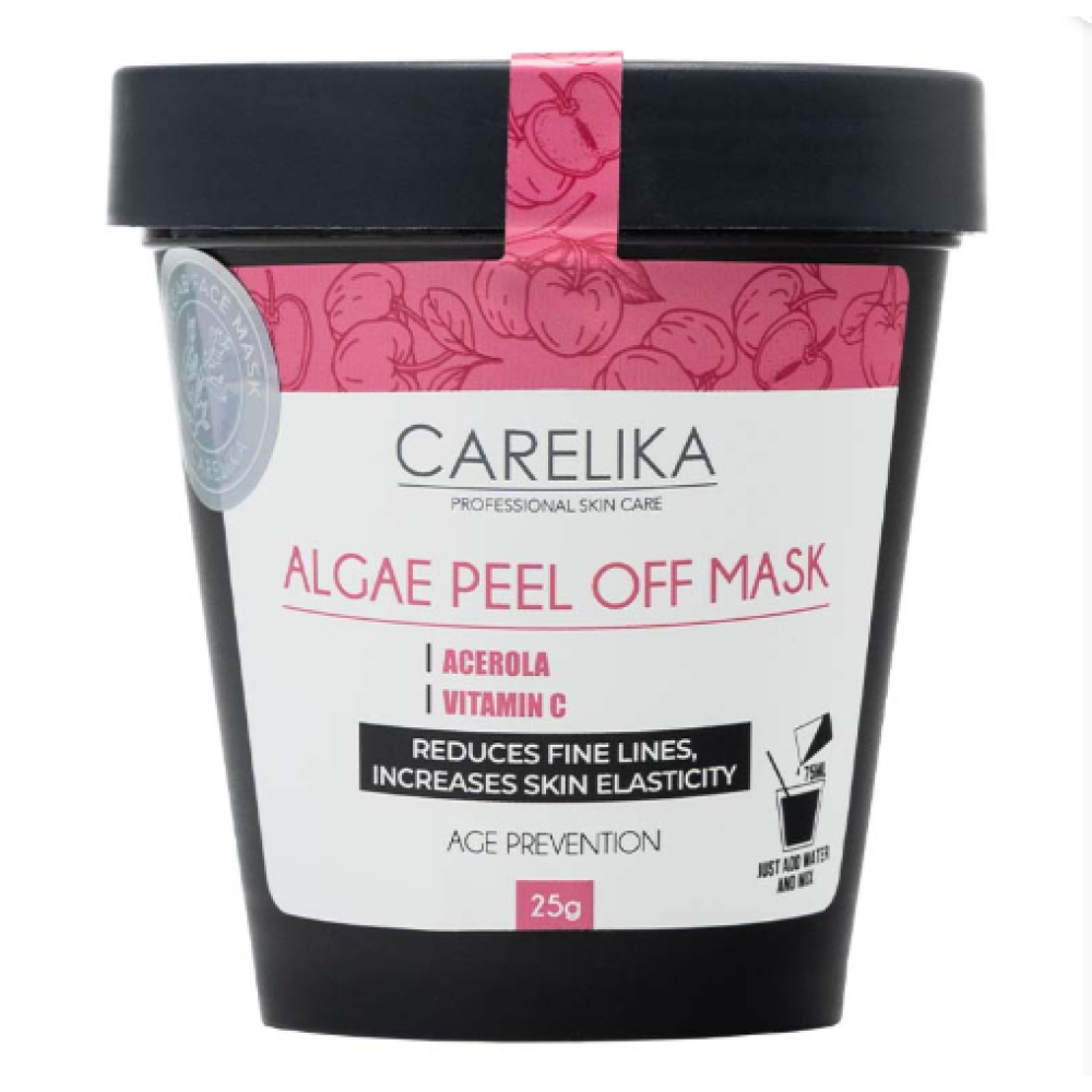 CARELIKA Algea Peel Off Mask Acerola, 25gr. - Альгинатная маска с экстрактом ацеролы и витамином С, 25gr.