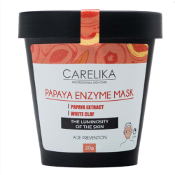 CARELIKA Papaya Enzyme Mask - Papaijas enzīmu maska ar balto mālu, 20gr.