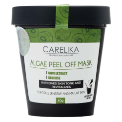 CARELIKA Algea Peel Off Mask Kiwi Extract - Plastificējoša atjaunojoša un antioksidatīva maska ar kivi ekstraktu, 40gr.
