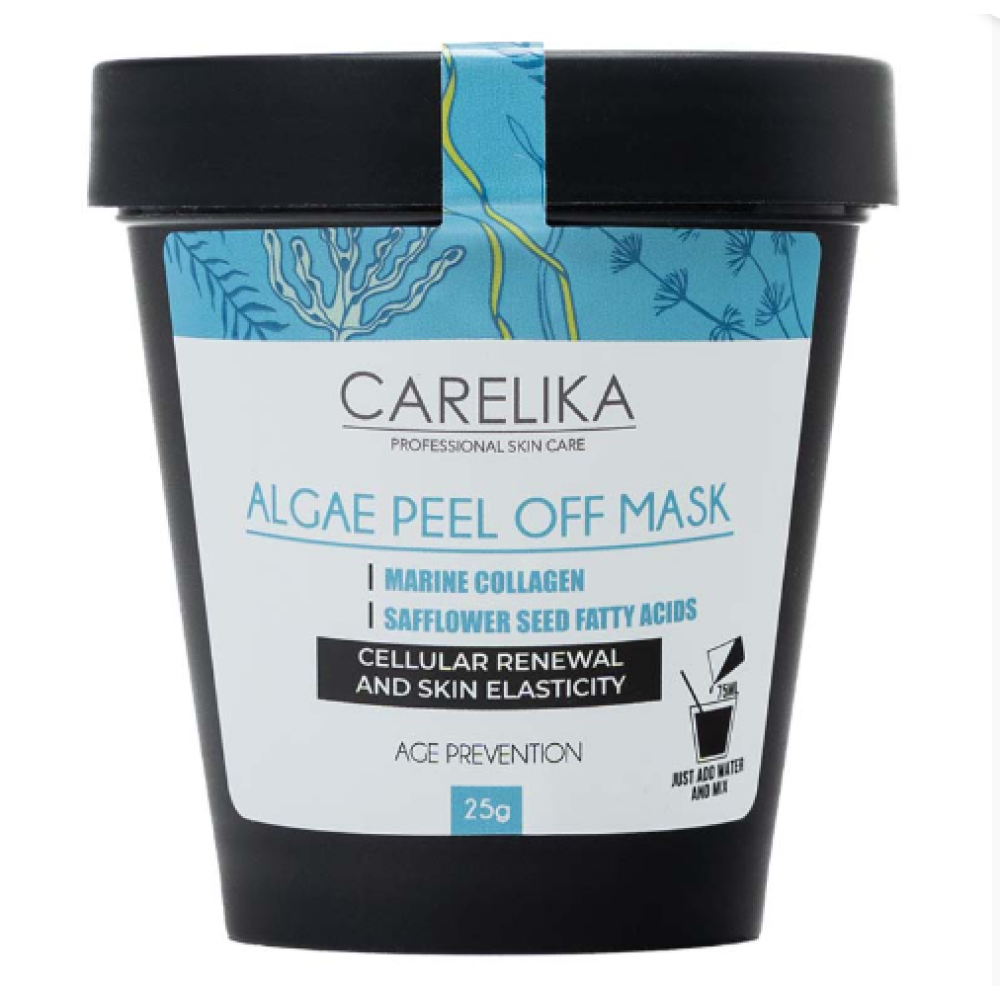 CARELIKA Algae Peel Off Mask Marine Collagen - Plastificējoša maska ar jūras kolagēnu, 25gr.