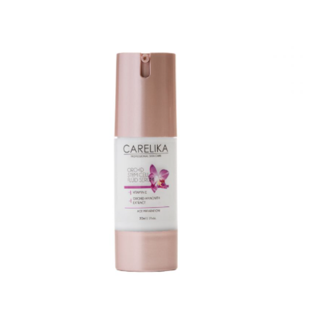 CARELIKA Orchid Stem Cell Fluid Serum - Ādu atjaunojošs pretnovecošanās serums, 30ml