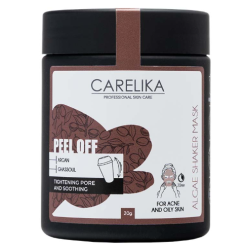 CARELIKA Shaker Peel Off Mask Argan-Ghassoul - Argāna-hasulas māla maska, 20gr.
