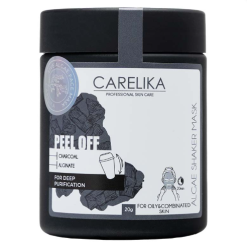 CARELIKA Shaker Peel Off Mask Charcoal - Attīroša un detoksificējoša maska ar ogli, 20gr.