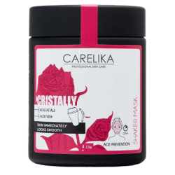 CARELIKA Shaker Prebiotic Cristally Mask Rose Petals - Pretnovecošanās maska ar rožu ziedlapiņām, 15gr.