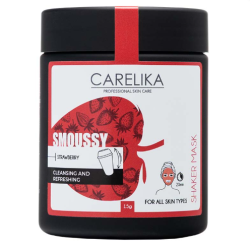 CARELIKA Shaker Smoussy Mask Strawberry - Atsvaidzinoša un attīroša zemeņu putu maska, 15gr.