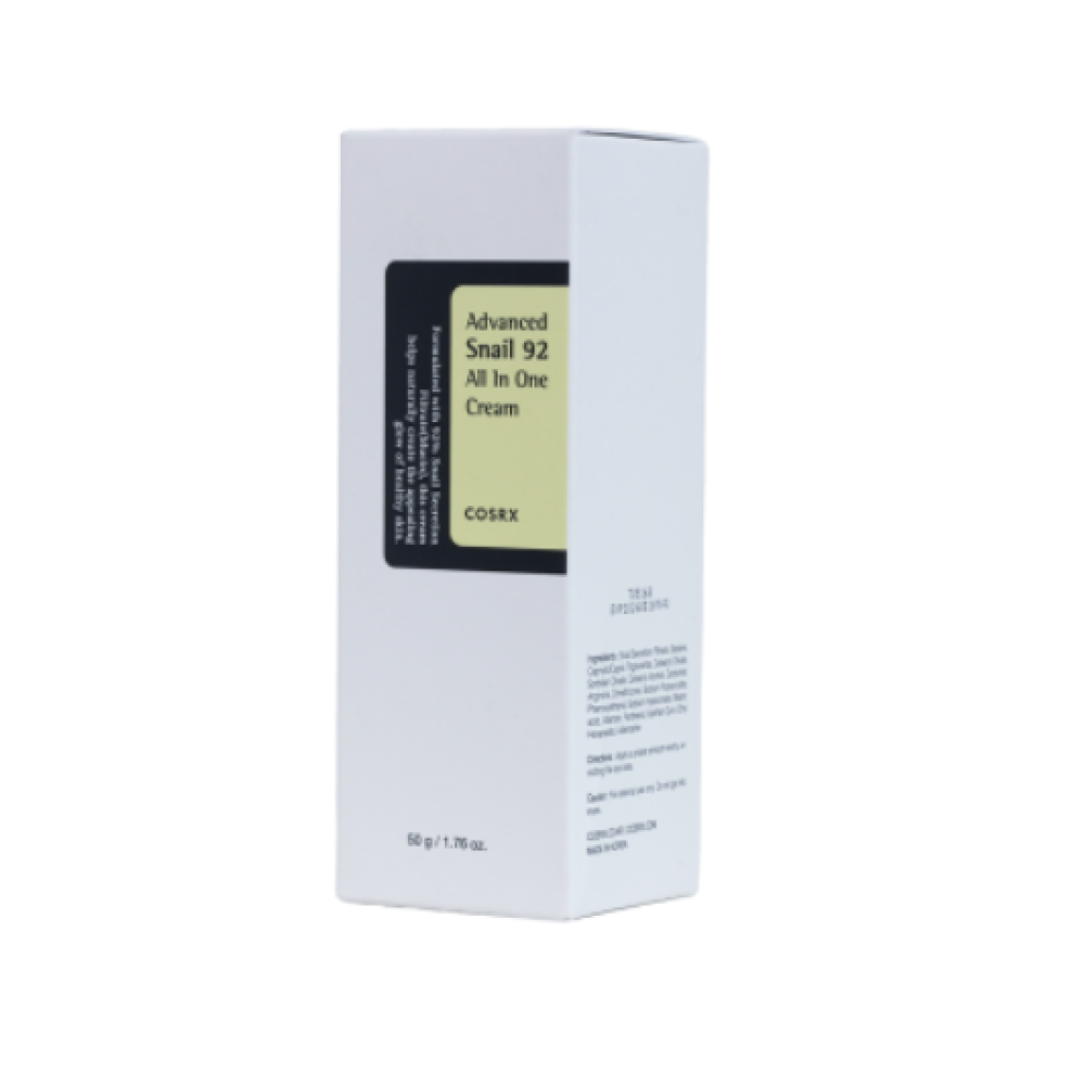 COSRX Advanced Snail 92 All In One Cream - Aktīvas iedarbības krēms ar gliemežu mucīnu, 50ml (455559)