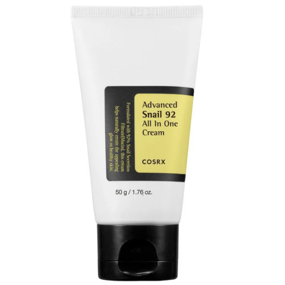 COSRX Advanced Snail 92 All In One Cream - Aktīvas iedarbības krēms ar gliemežu mucīnu, 50ml (455559)