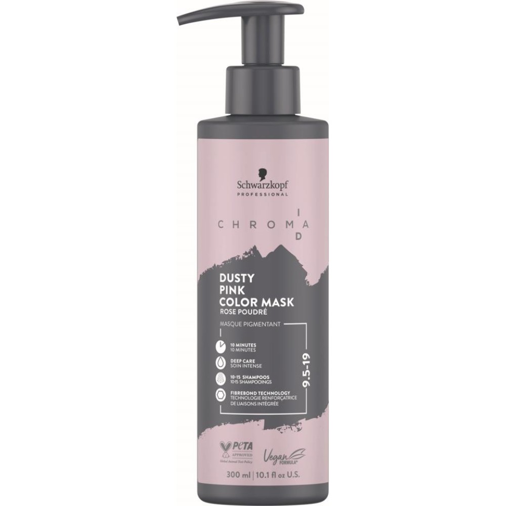 Schwarzkopf Professional CHROMA ID Bonding Mask - Tonējoša maska Nr.9.5-19 - DUSTY PINK, 300ml