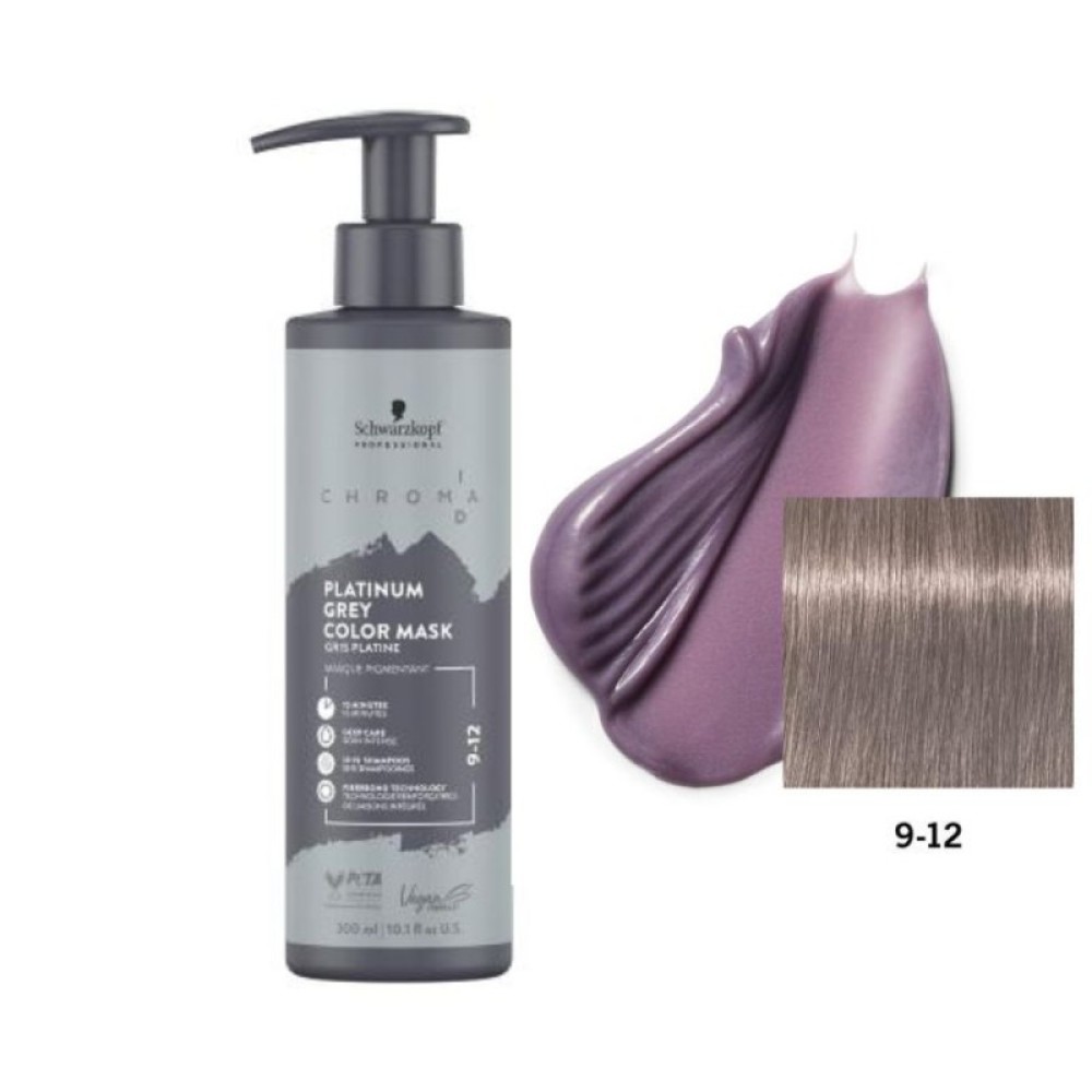 Schwarzkopf Professional CHROMA ID Bonding Mask - Тонирующая маска для волос Nr.9-12 - PLATINUM GREY, 300ml