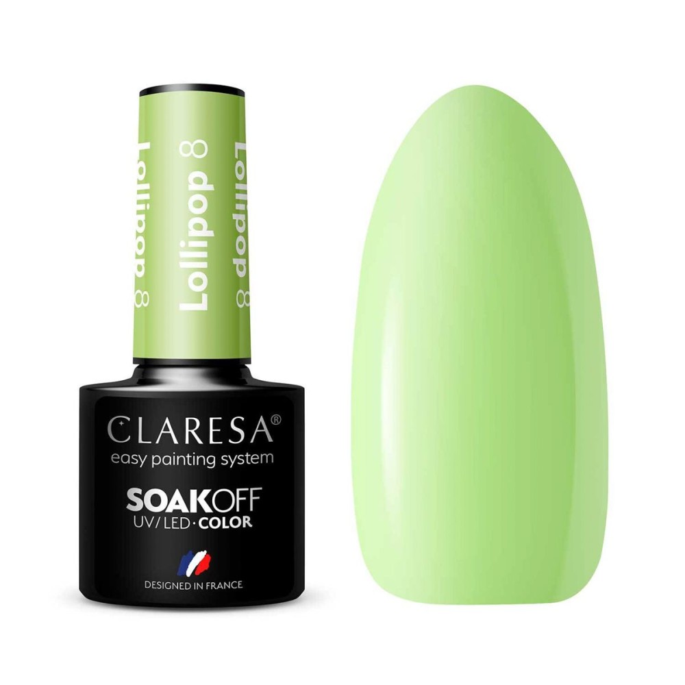 CLARESA Lollipop 8 - Gela nagu laka, 5ml CLARESA Lollipop 8 - Gela nagu laka, 5ml