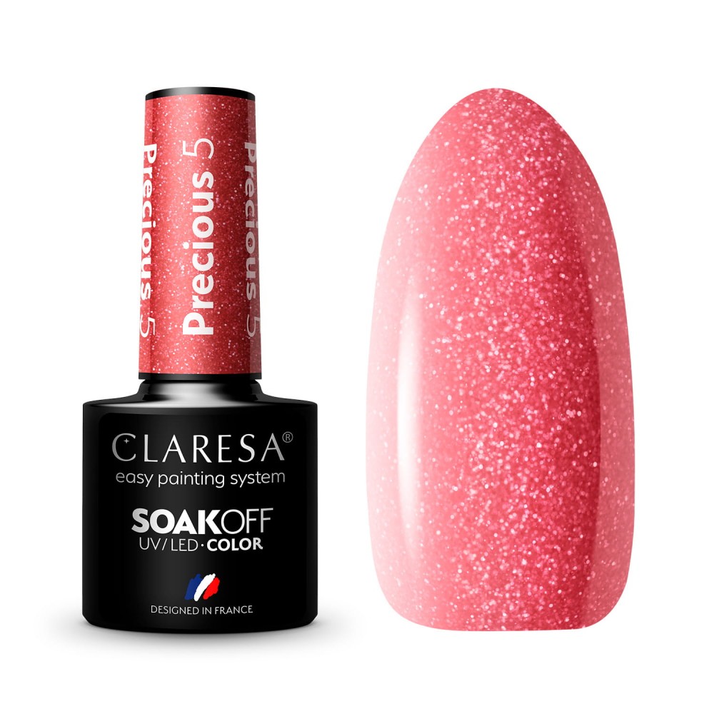 CLARESA Precious 5 - Стойкий гибридный гель лак для ногтей, 5ml