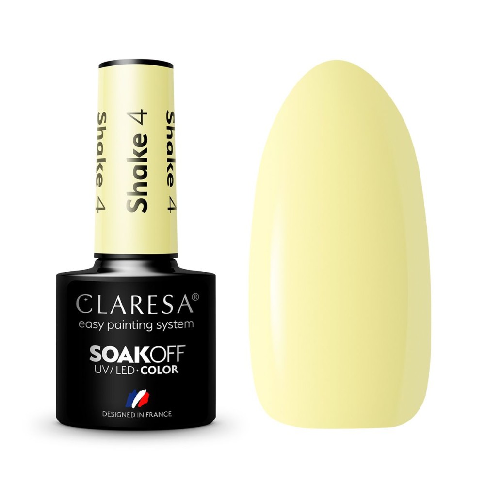 CLARESA Shake 4 - Стойкий гибридный гель лак для ногтей, 5ml