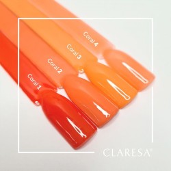 CLARESA Coral 001 - Стойкий гибридный гель лак для ногтей, 5ml