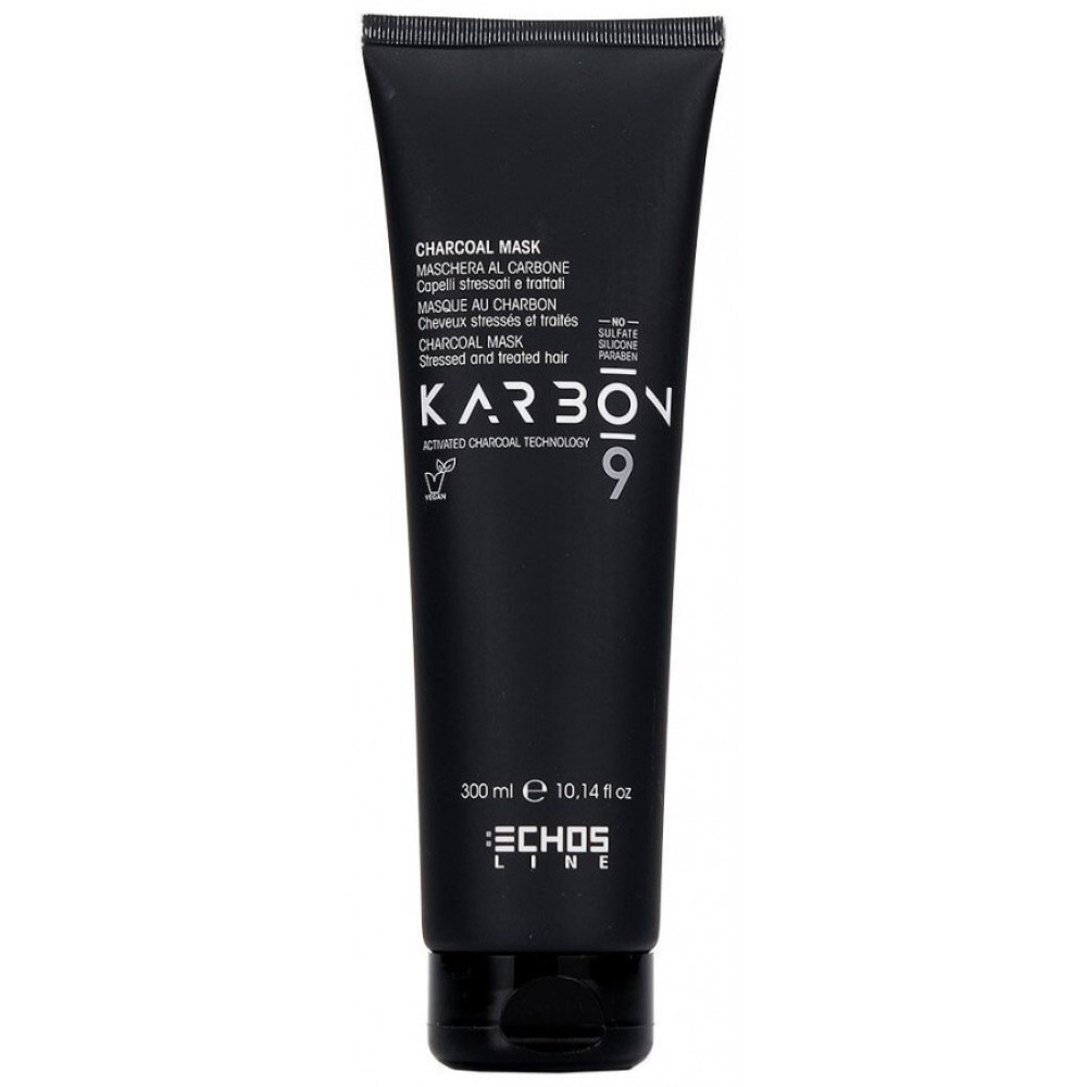 ECHOSLINE KARBON 9 Charcoal mask - Ogļu maska, 300ml