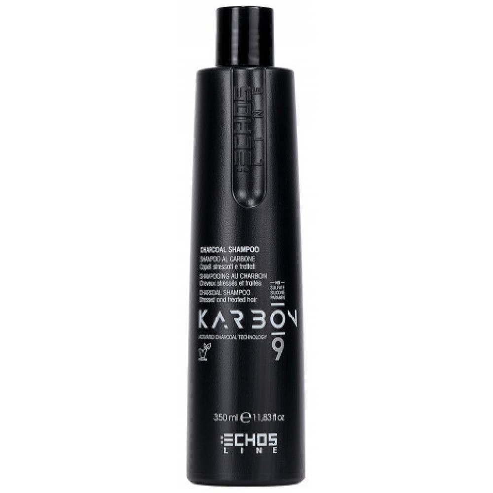 ECHOSLINE KARBON 9 Charcoal shampoo - Ogļu šampūns, 350ml