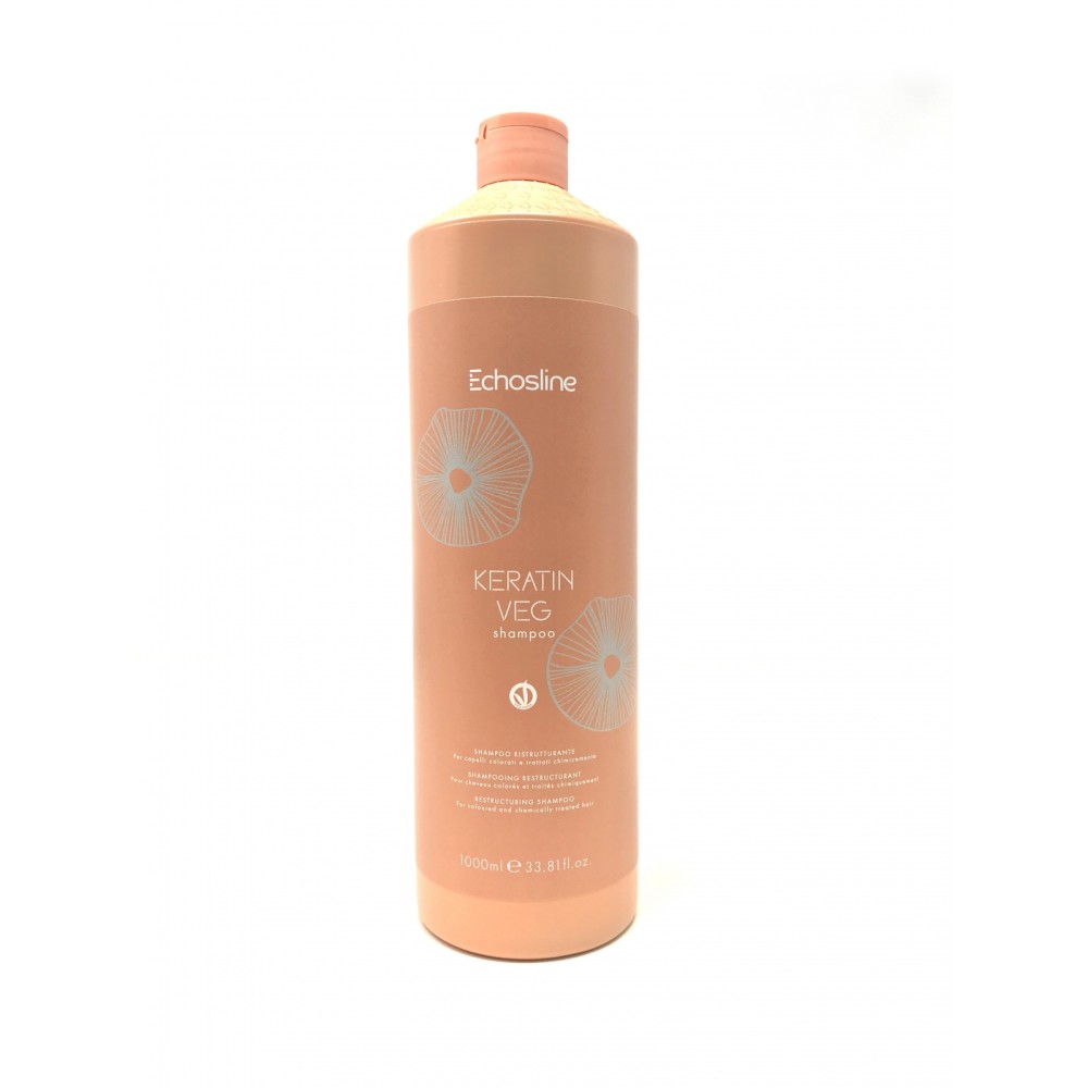 ECHOSLINE Keratin Vegan Shampoo - Atjaunojošs šampūns, 1000ml