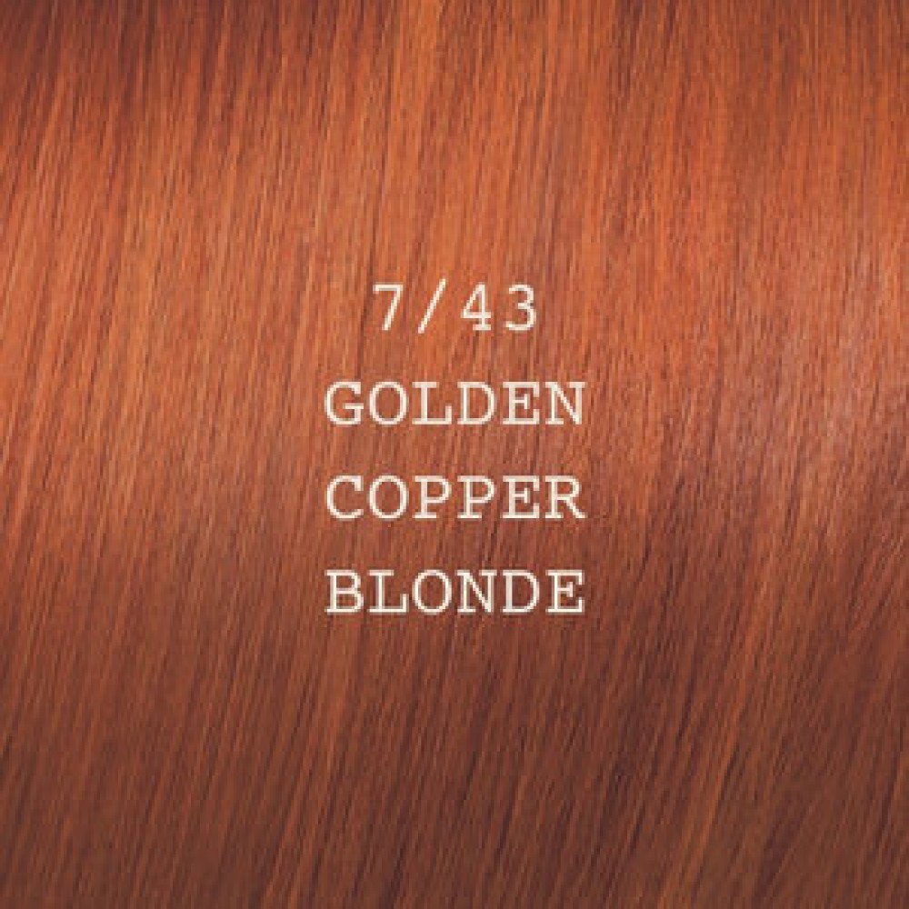 ELGON Moda&Styling Hair Colour - Krēmkrasa matiem, 7/43 - GOLDEN COPPER BLONDE / zelta vara blonds