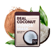 FarmStay Real Coconut Essence Mask - Mitrinoša pretnovecošanas auduma sejas maska