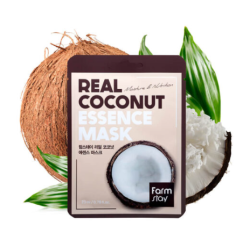 FarmStay Real Coconut Essence Mask - Mitrinoša pretnovecošanas auduma sejas maska