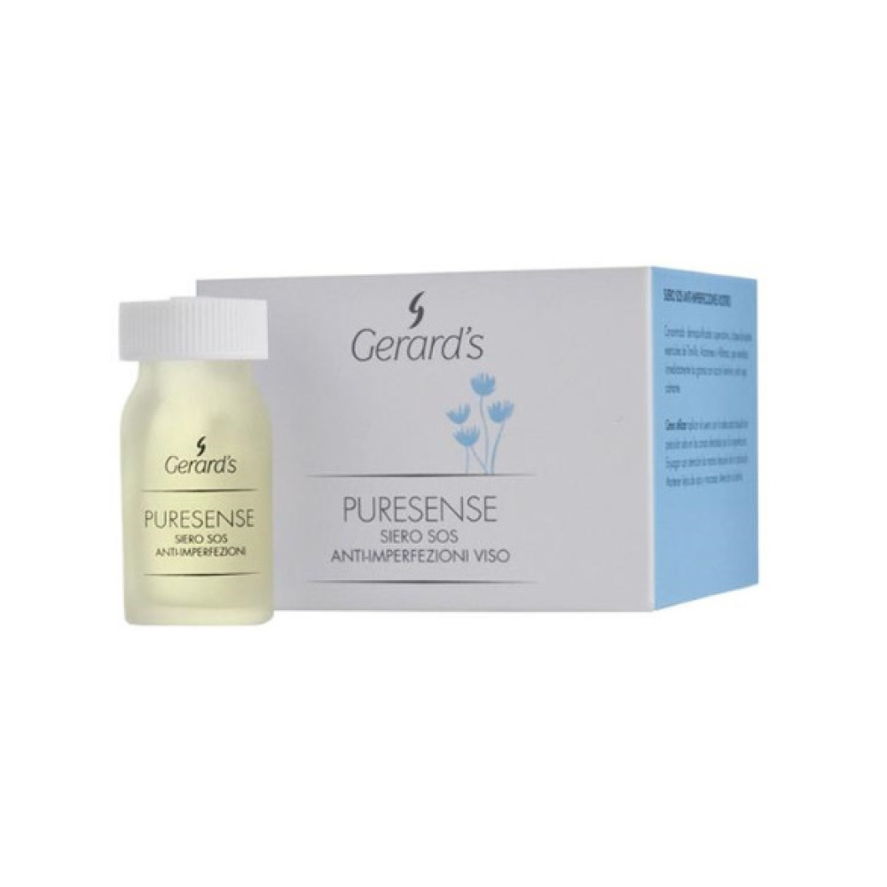 GERARD'S PURESENSE SOS Anti-Flaws Face Serum - Augstas efektivitātes serums sejas ādas problēmu novēršanai, 9ml