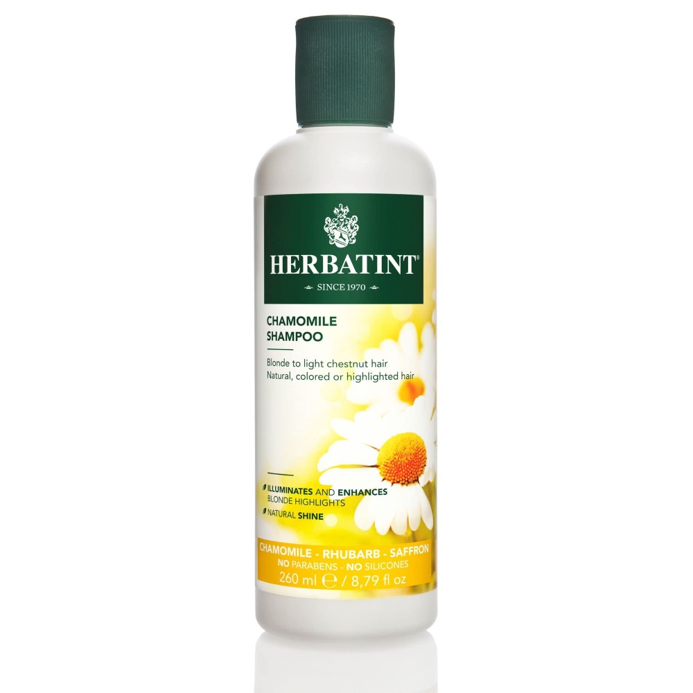 HERBATINT CHAMOMILE SHAMPOO - Kumelīšu šampūns balinātiem matiem, 260ml