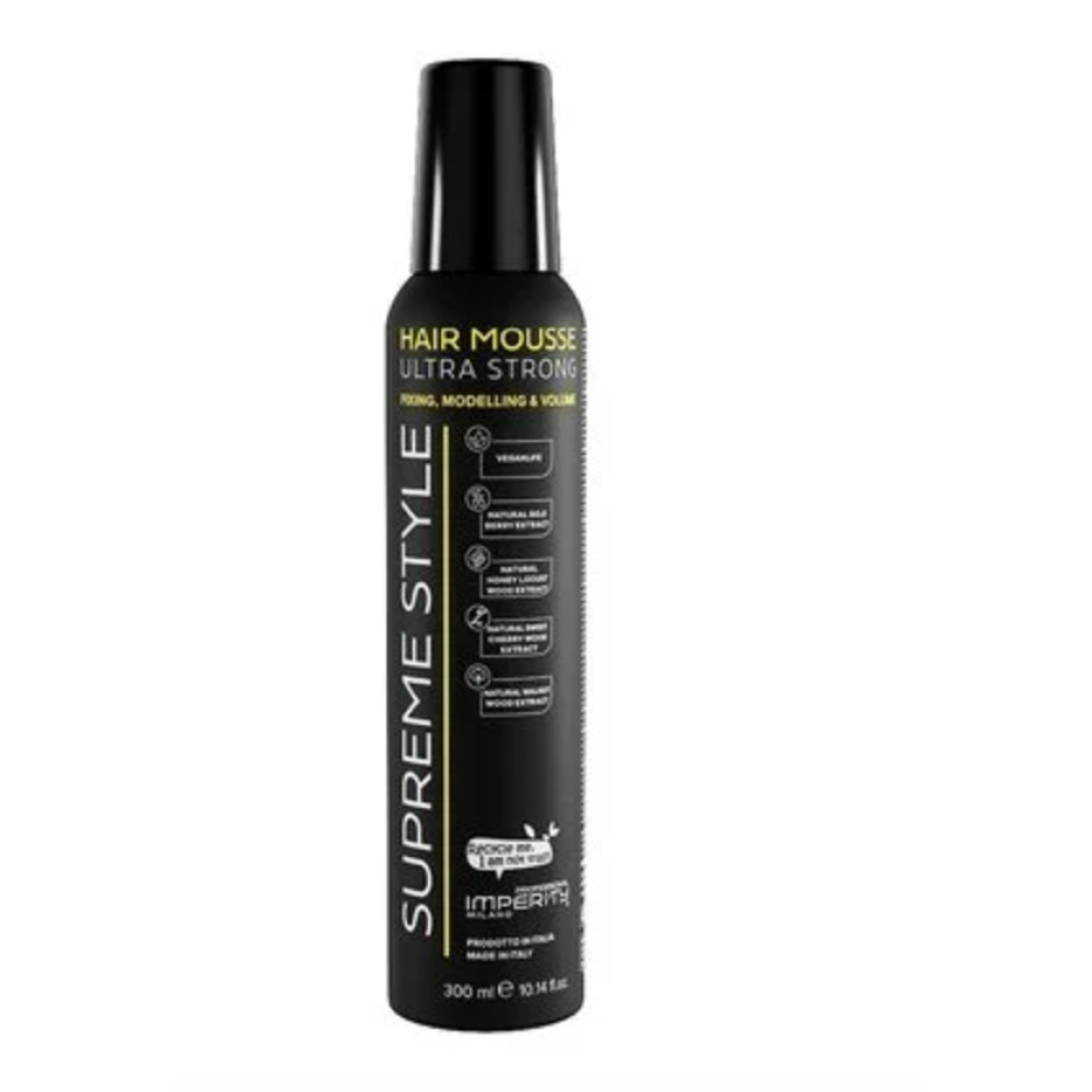 Imperity Supreme Style Ultra Strong Hair Mousse - Ultra stiprās fiksācijas matu putas Imperity Supreme Style Ultra Strong Hair Mousse - Ultra stiprās fiksācijas matu putas