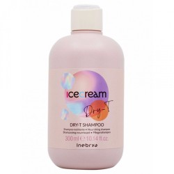 Inebrya Ice Cream Dry-T Shampoo - Barojošs šampūns sausiem, sprogainiem un ķīmiski apstrādātiem matiem, 300ml