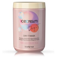 Inebrya Ice Cream Dry-T Mask - Питательная маска для сухих, окрашенных и повреждённых волос, 1000ml