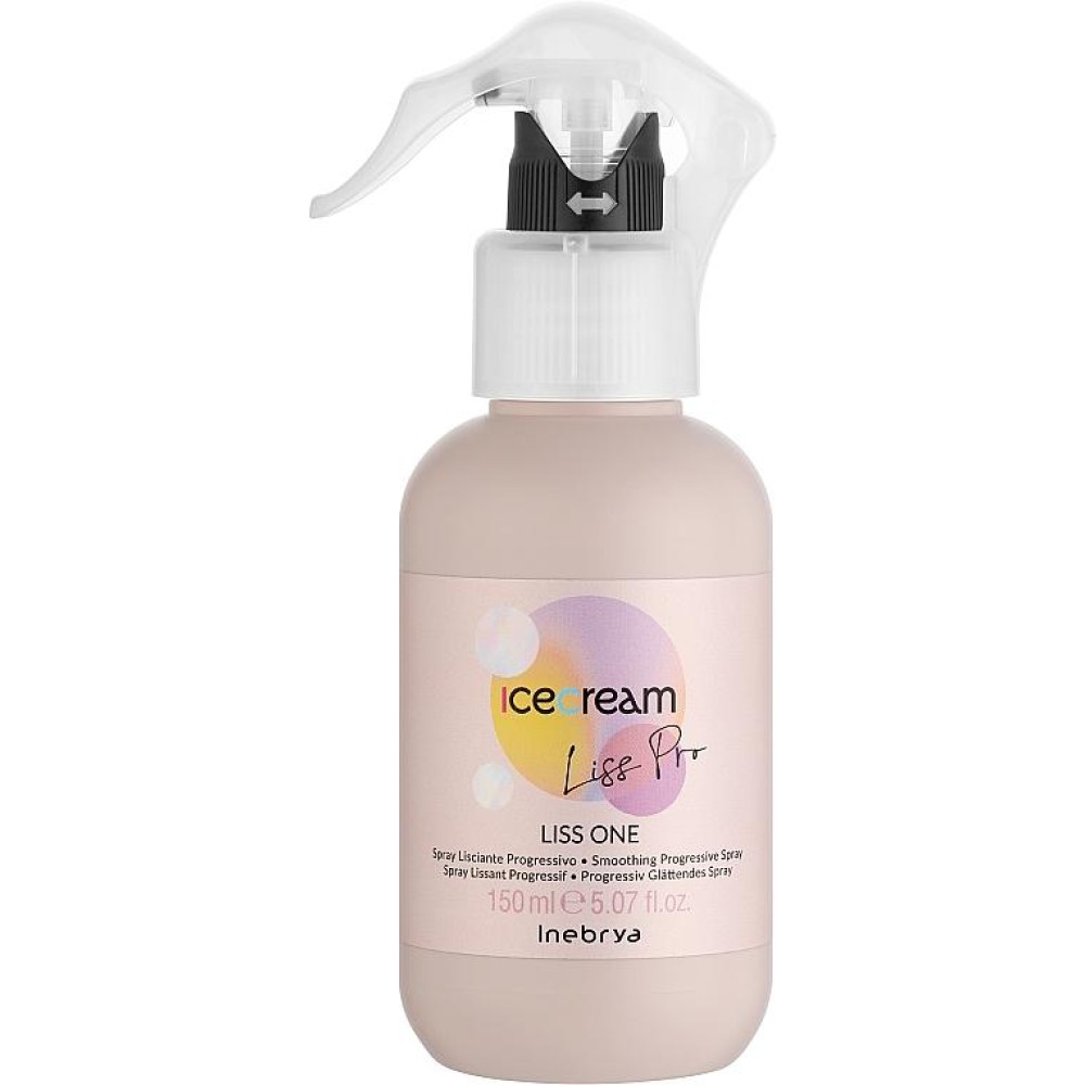 Inebrya Ice Cream Liss Perfect Liss One - Разглаживающий спрей для волос 15в1, 150ml