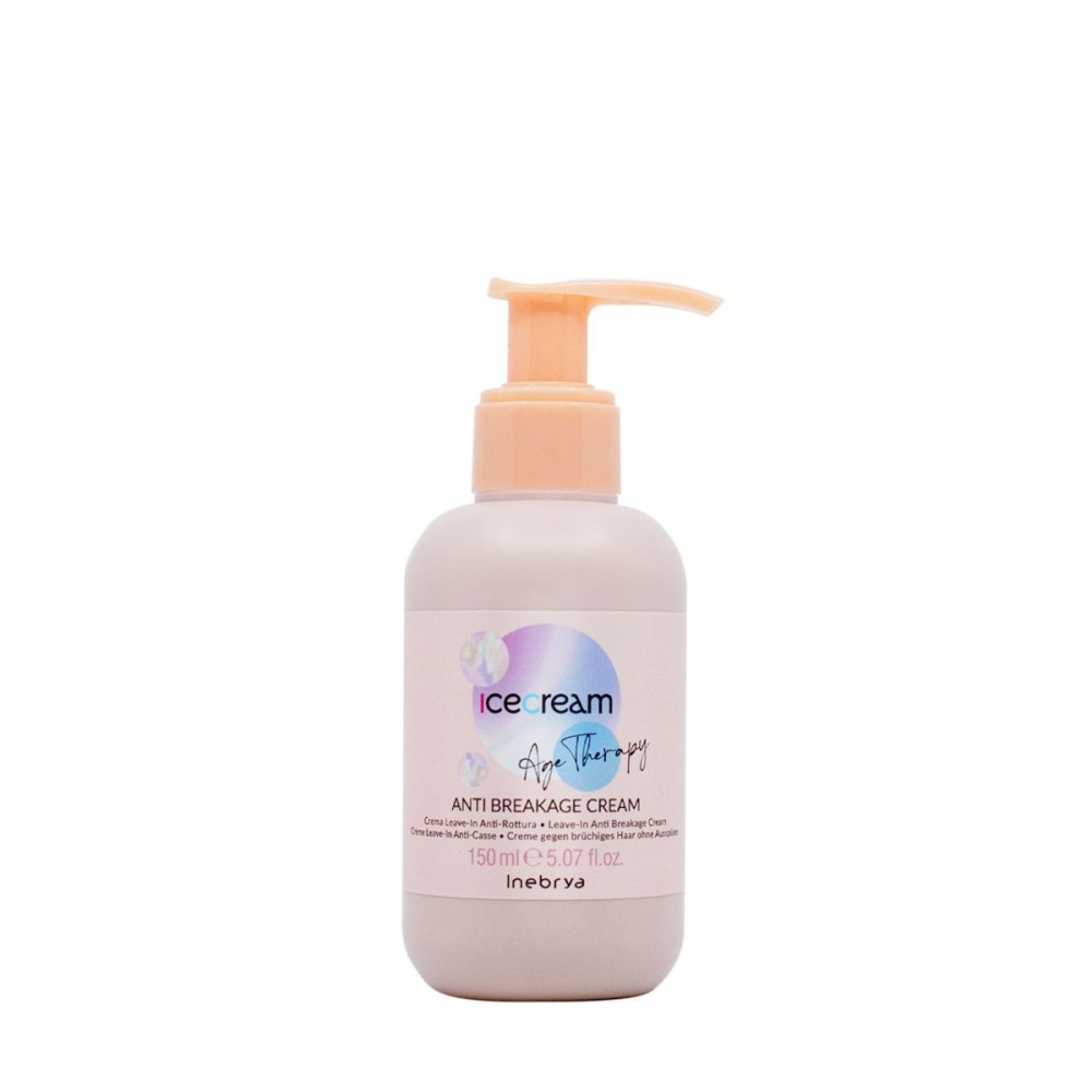 Inebrya Ice Cream Age Therapy Anti Breakage Cream - Neskalojams krēms pret matu lūšanu, 150ml Inebrya Ice Cream Age Therapy Anti Breakage Cream - Neskalojams krēms pret matu lūšanu, 150ml